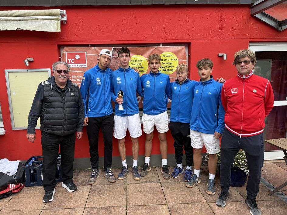 ​Die neuen NRW-Meister 2024: Junioren U18 des TC BW Halle. © TC RW Hangelar/Jobst Krüger