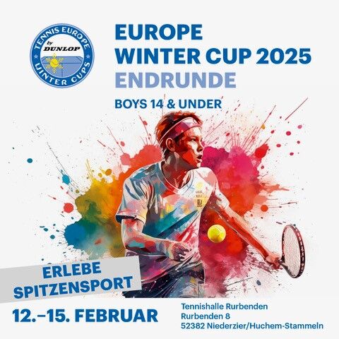 Plakat Tennis Europe Winter Cup 2025