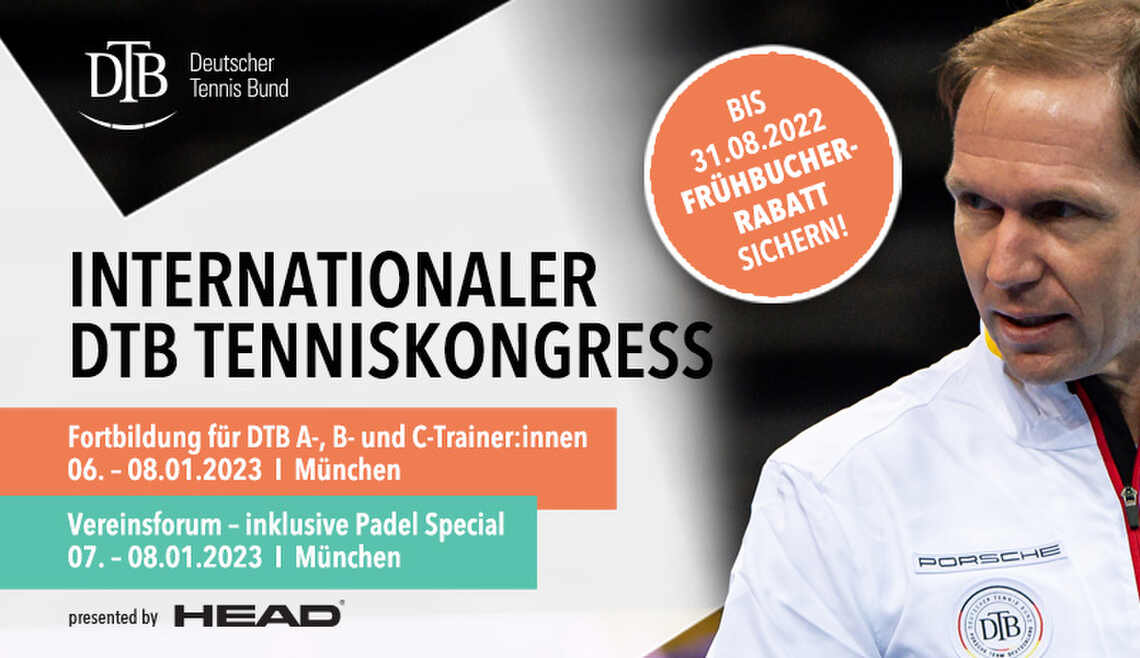 Der Internationale DTB Tenniskongress ist zurück