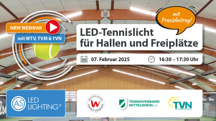 Kostenloses Webinar am 07. Februar 2025 ab 16:30 Uhr mit den Experten von AS LED Lighting